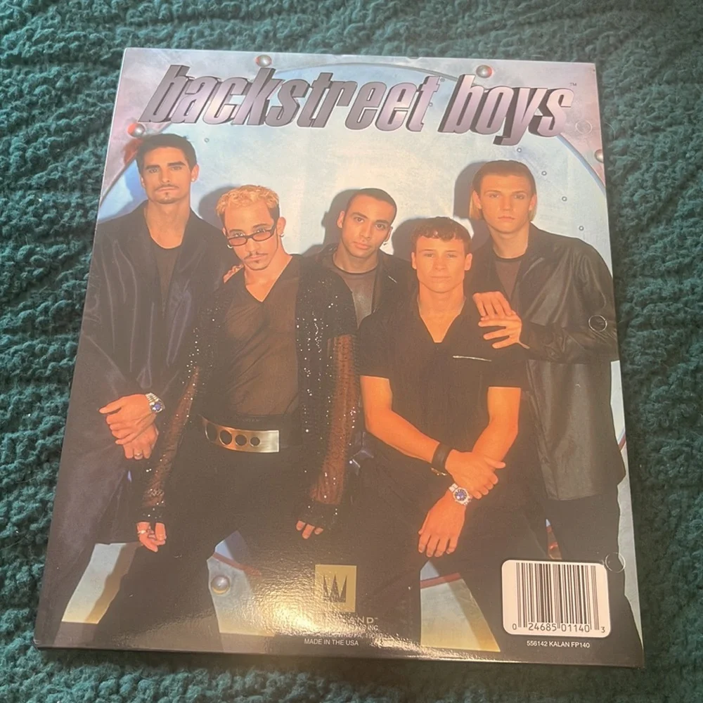Vintage 1998 Backstreet Boys pocket folder